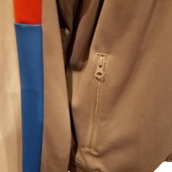 Black Pyramid Gray Blue Orange Speed Track Jacket Sz 2XL - Picture 7 of 14